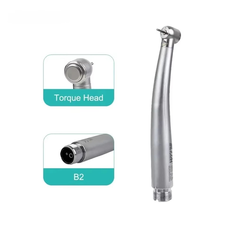 Dental LED High Speed Handpiece Air Turbine With Push Button Ceramic Bearing And Water Spray 11