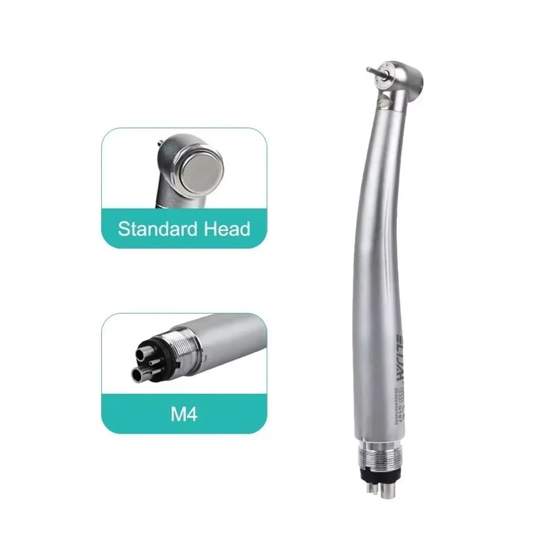 Dental LED High Speed Handpiece Air Turbine With Push Button Ceramic Bearing And Water Spray 13