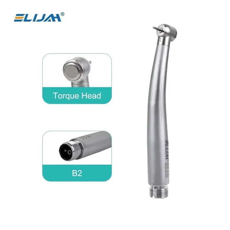 Dental LED High Speed Handpiece Air Turbine With Push Button Ceramic Bearing And Water Spray 6