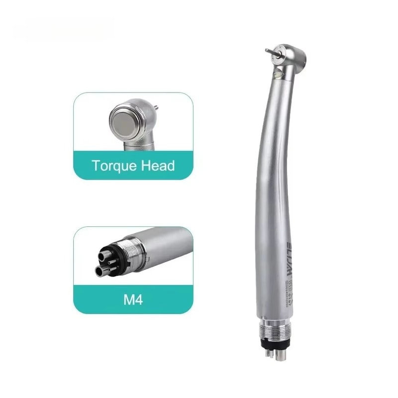 Dental LED High Speed Handpiece Air Turbine With Push Button Ceramic Bearing And Water Spray 8