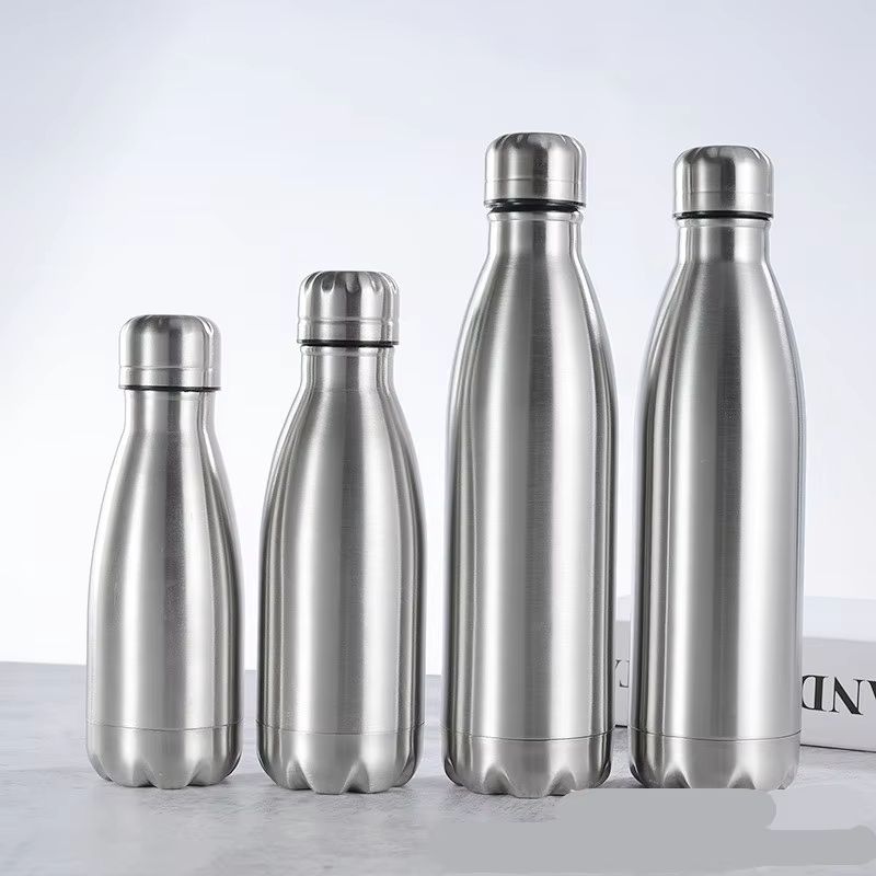 Stainless Steel Water Bottle 500ml 750ml 1000ml Leakproof Travel Sports Drink Bottle For Outdoor G 5