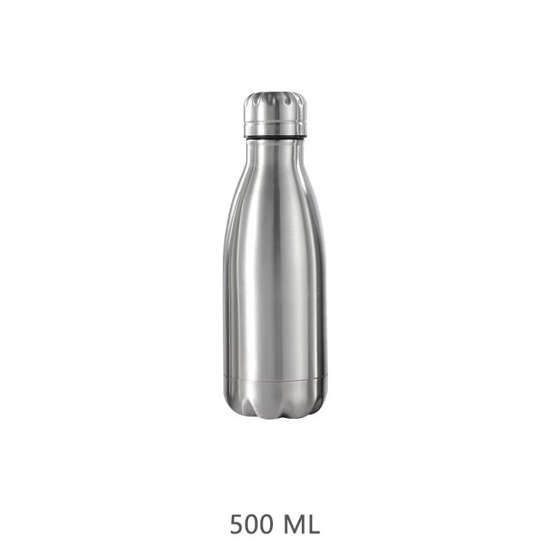 Stainless Steel Water Bottle 500ml 750ml 1000ml Leakproof Travel Sports Drink Bottle For Outdoor G 6