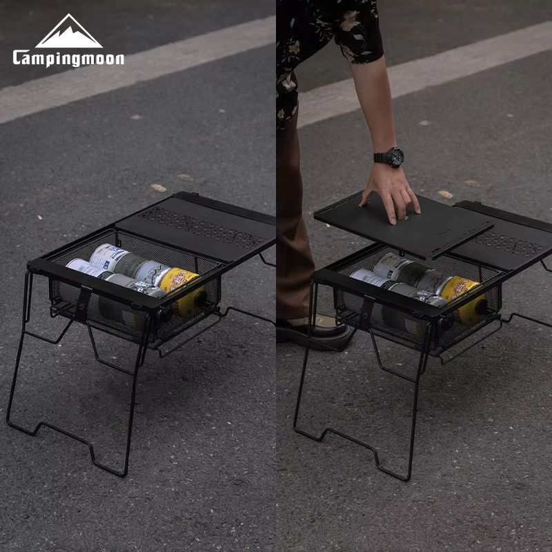 CAMPINGMOON CK24 IGT Mesh Box  Storage Basket  Multifunctional 304 Stainless Steel Outdoor Table Un 3