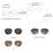 GCV Retro Womens Rectangular Metal Frame Sunglasses With Polaroid Lenses 4