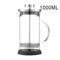 Coffee French Press Pot High Borosilicate Glass Brew And Tea Maker With Filter 10