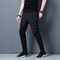 Mens Casual Slim Fit Jogger Pants Straight Elastic Waist Trousers 2