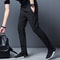 Mens Casual Slim Fit Jogger Pants Straight Elastic Waist Trousers 4