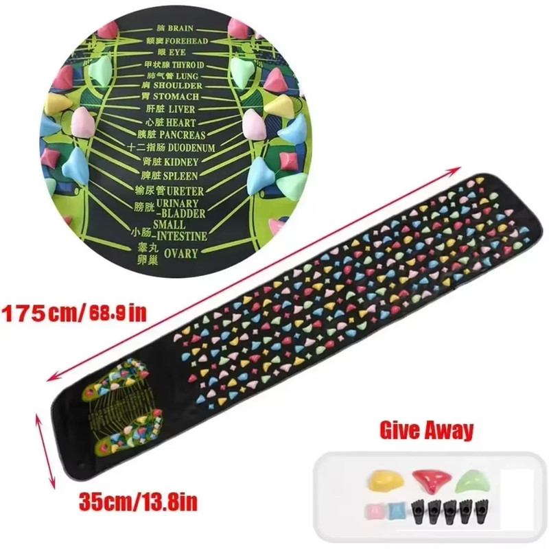 Acupressure Reflexology Foot Massage Pad Health Care Foot Massager For Pain Relief Relaxation 2