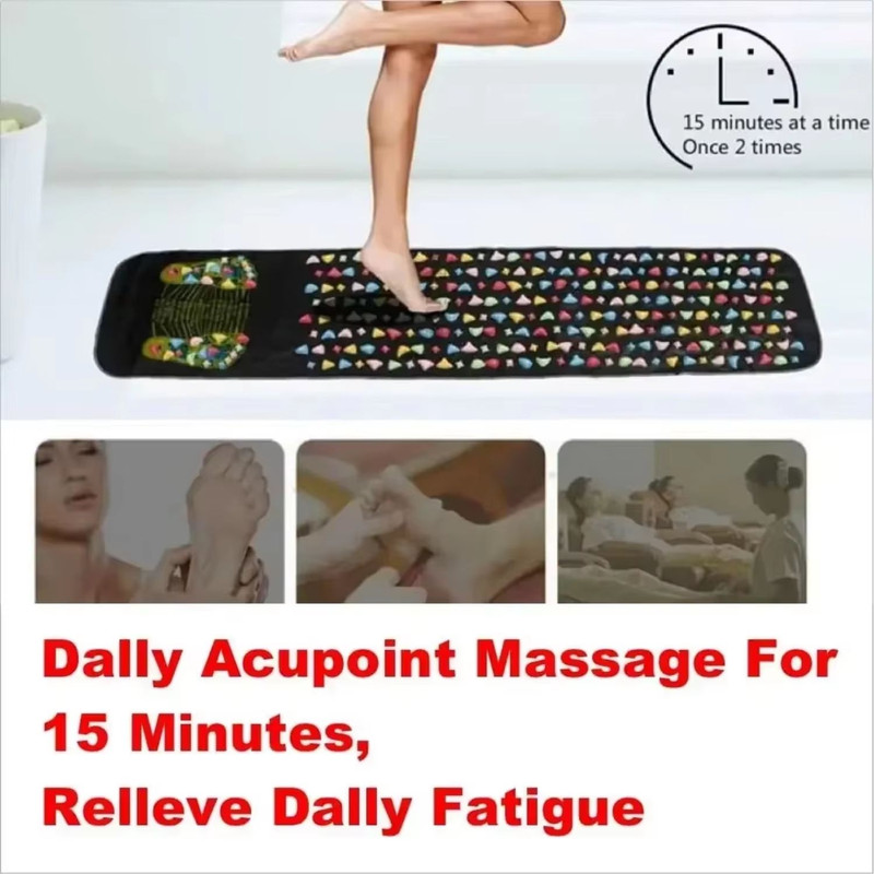 Acupressure Reflexology Foot Massage Pad Health Care Foot Massager For Pain Relief Relaxation 3