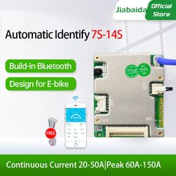 jiabaida smart bms 7s–14s 20a/30a battery management system – automatic identify lfp nmc 24v 36v 48v protection board