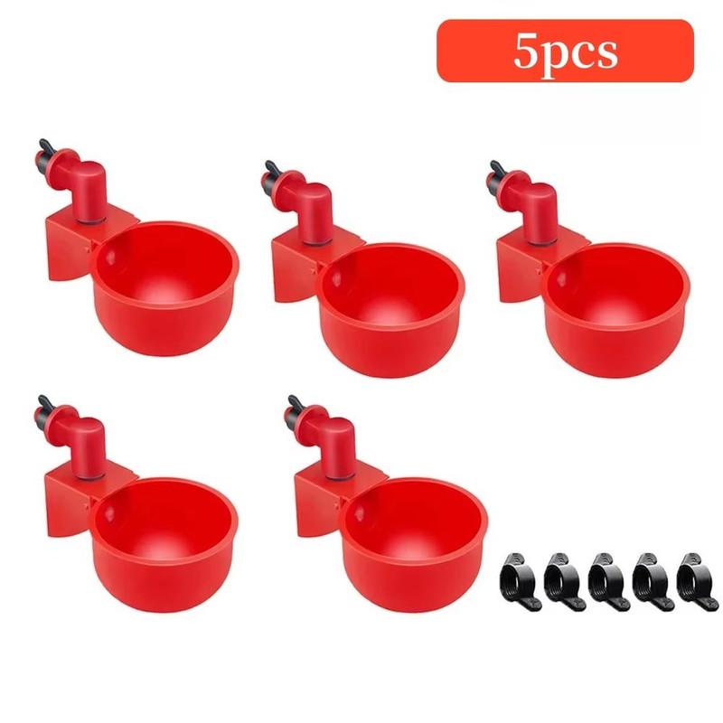Automatic Poultry Drinking Cups 51020 Pcs Chicken Waterer Bowls For Hens Ducks And Small Birds 7