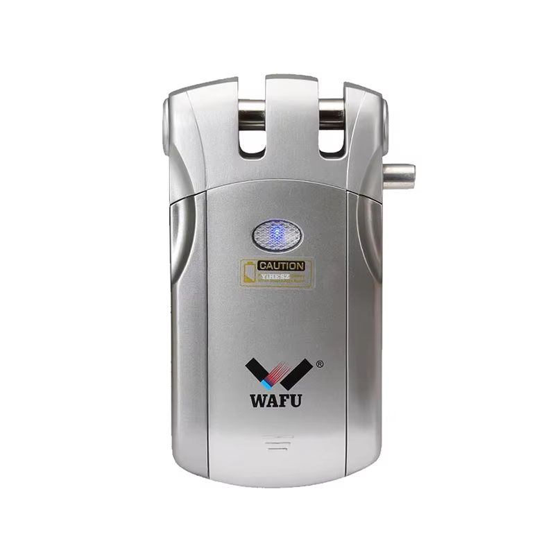 Wafu 019 Invisible Smart Door Lock 433MHz Remote Control Deadbolt With 5 ChromePlated Controllers 1