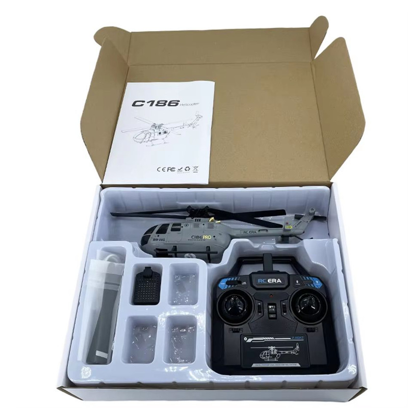 C186 Pro RC Helicopter With 6Axis Gyro Stabilization  Precision Remote Control Helicopter For Begin 5
