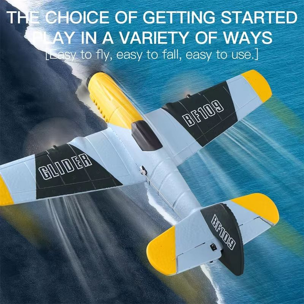 AeroAce BF109 RC Plane Professional 24G EPP Foam Remote Control Airplane Glider Model For Kids Ad 3