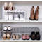 FlexiStack Adjustable MultiTier Shoe Rack Organizer SpaceSaving Plastic Storage Shelf For Home Dor 0