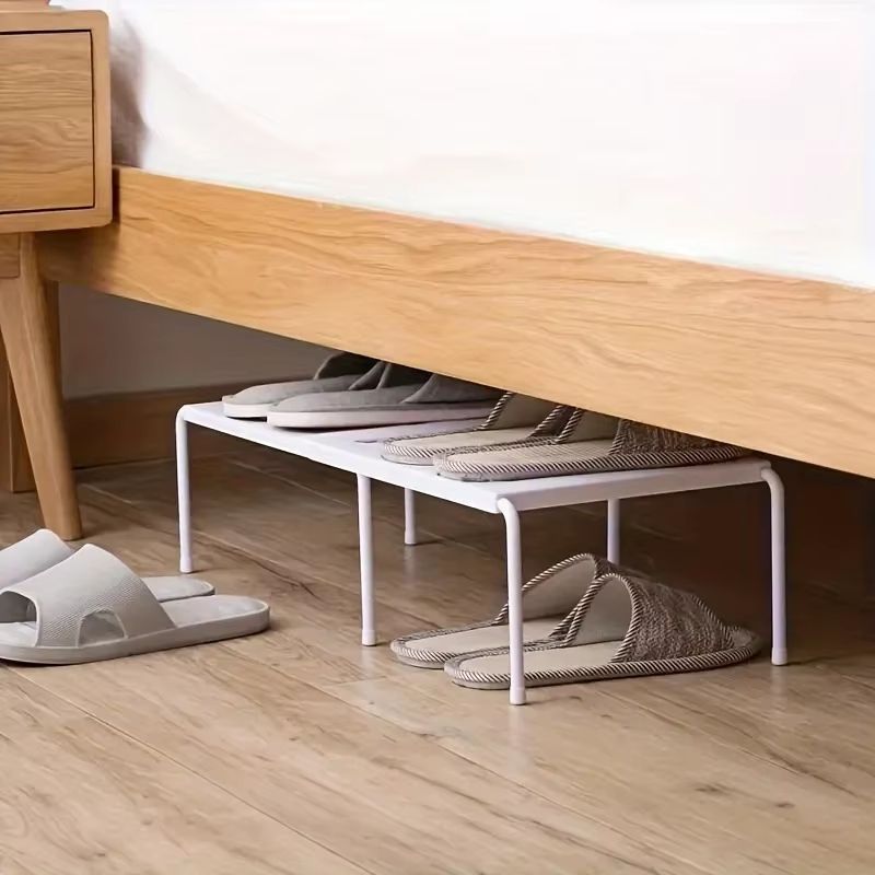 FlexiStack Adjustable MultiTier Shoe Rack Organizer SpaceSaving Plastic Storage Shelf For Home Dor 2