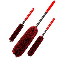 proclean bendable wheel brush set – deep cleaning car rim & tire detailing tool