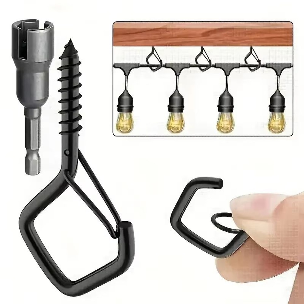 10Pcs Square Snap Safety Hooks HeavyDuty Bonsai Hanging Hooks With Secure Buckles For AntiDrop Sup 5