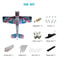 3D Mercury FixedWing RC Airplane Kit Aerobatic DIY Remote Control Plane For Advanced Flying 6
