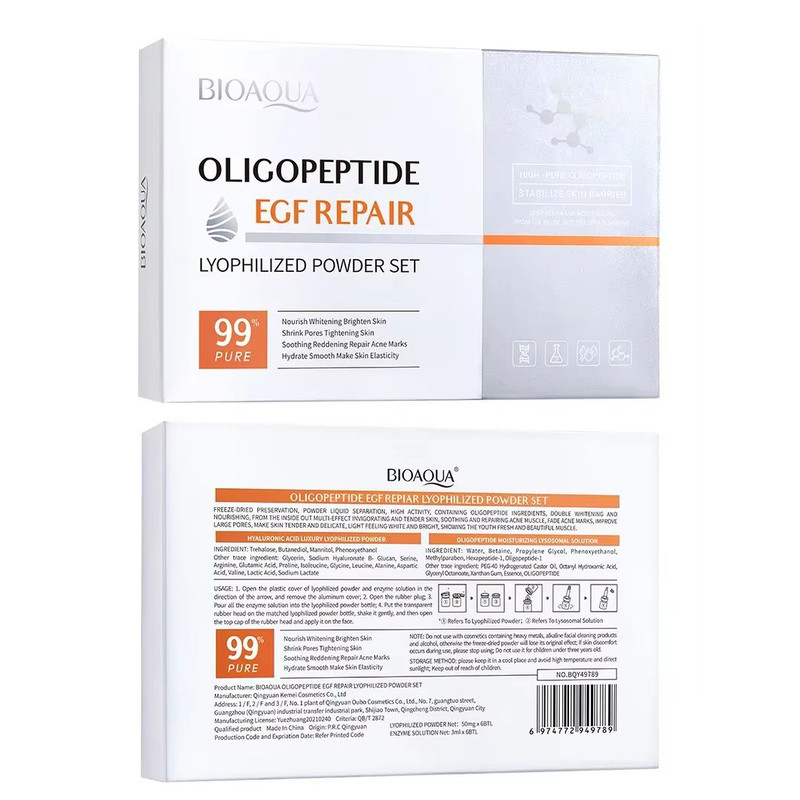 BIOAQUA Oligopeptide Skin Repair FreezeDried Essence Set Moisturizing Hyaluronic Acid Serum For Se 5