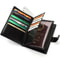 Mens Travel Passport Wallet MultiFunction Organizer With Card Slots Coin Pocket Secure Zipper Des 4