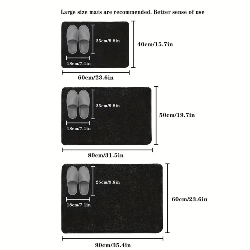 UltraAbsorbent NonSlip Bath Mat Soft Coral Velvet Bathroom Floor Mat For Quick Dry Comfort 3