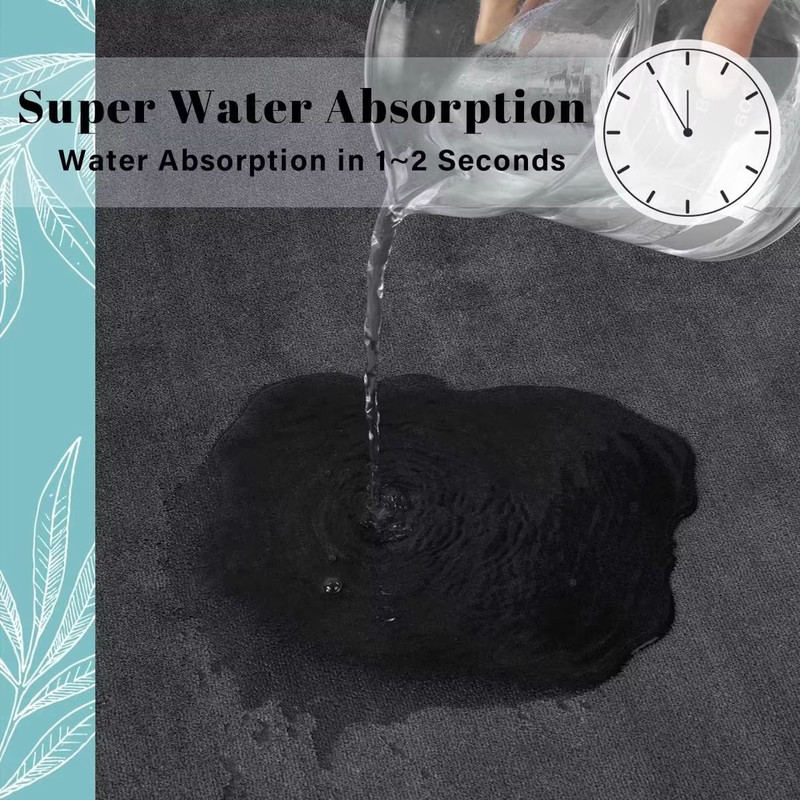 UltraAbsorbent NonSlip Bath Mat Soft Coral Velvet Bathroom Floor Mat For Quick Dry Comfort 4