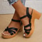 Womens Braided Platform Gladiator Sandals 2024 Summer Chunky High Heels With Ankle Straps For Casu 3