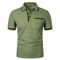 2025 Mens Casual Polo Shirt Breathable Short Sleeve Summer Top With Pocket Design 11