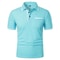 2025 Mens Casual Polo Shirt Breathable Short Sleeve Summer Top With Pocket Design 12