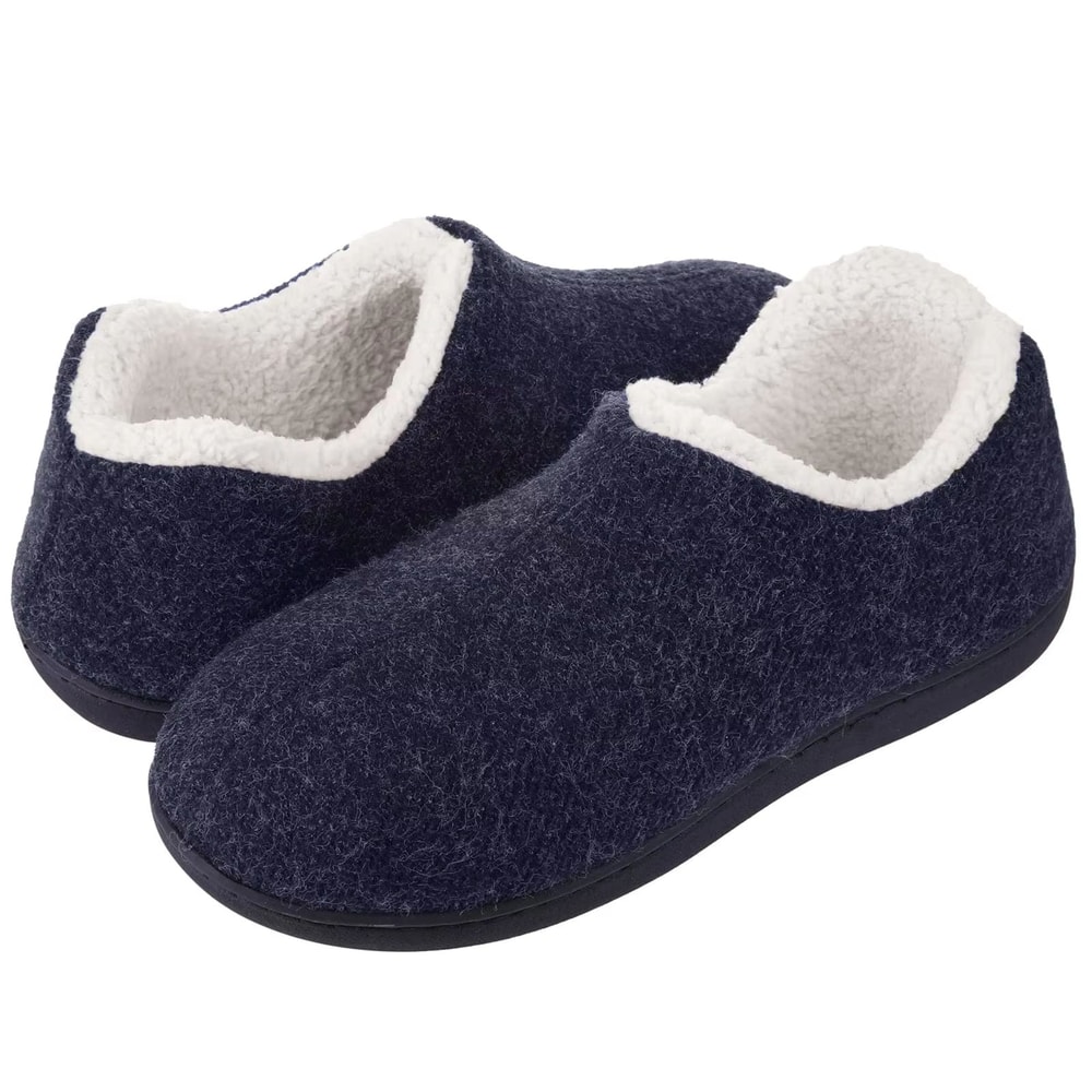 Bebealy Womens Fuzzy Warm Cotton Slippers Indoor Outdoor Comfort Shoes 6