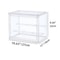 Clear Stackable Display Box Dustproof Plastic Storage With Interlayers 5