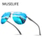 Polarized Metal Frame Sunglasses For Men Women Classic Driving Mirror Lens 0