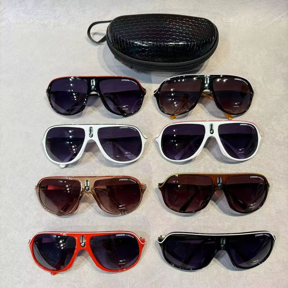 Carrera CA020 Oversized Vintage Sunglasses Unisex Retro Square Eyewear For Driving Outdoor Style 1
