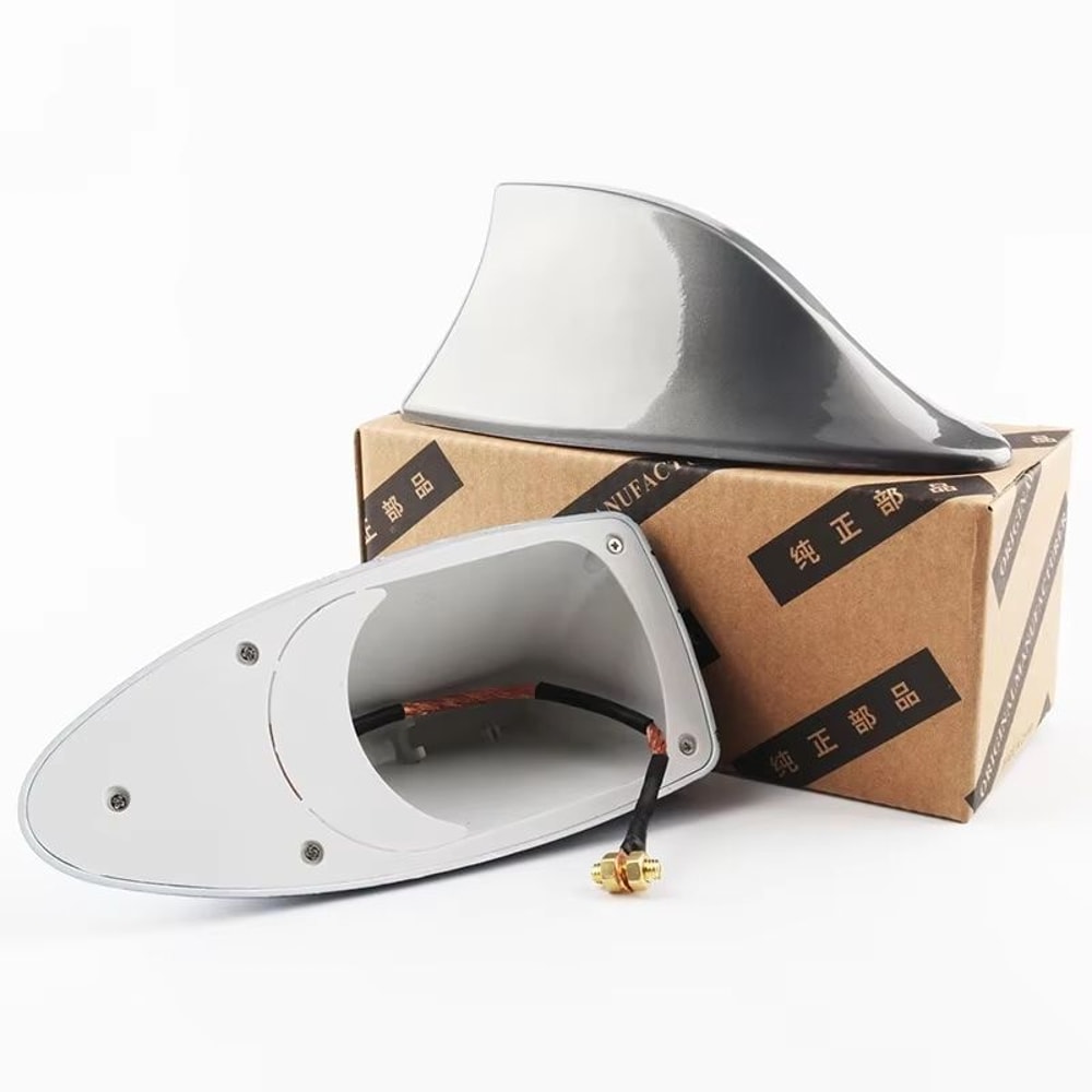 Universal Shark Fin Car Antenna Sleek Roof Aerial For FMAM Signal Enhancement And Style 10