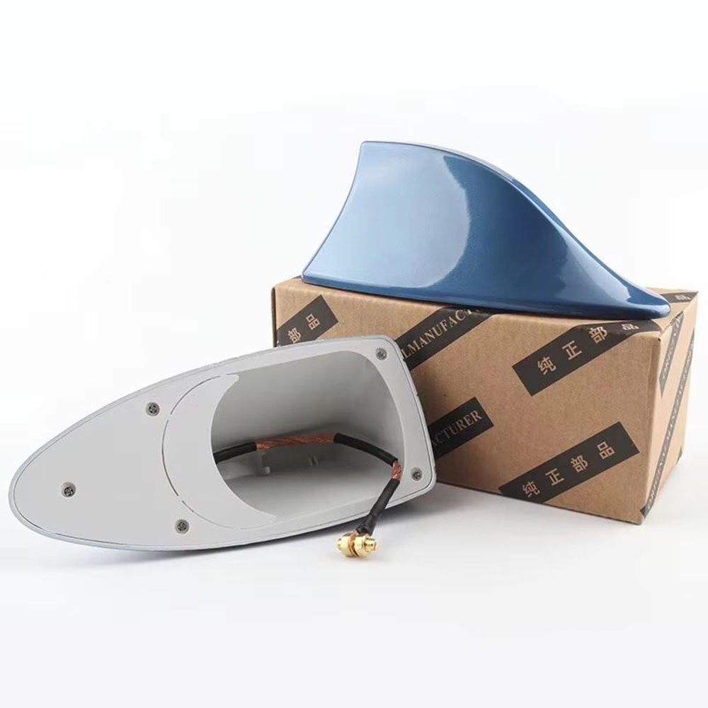 Universal Shark Fin Car Antenna Sleek Roof Aerial For FMAM Signal Enhancement And Style 13