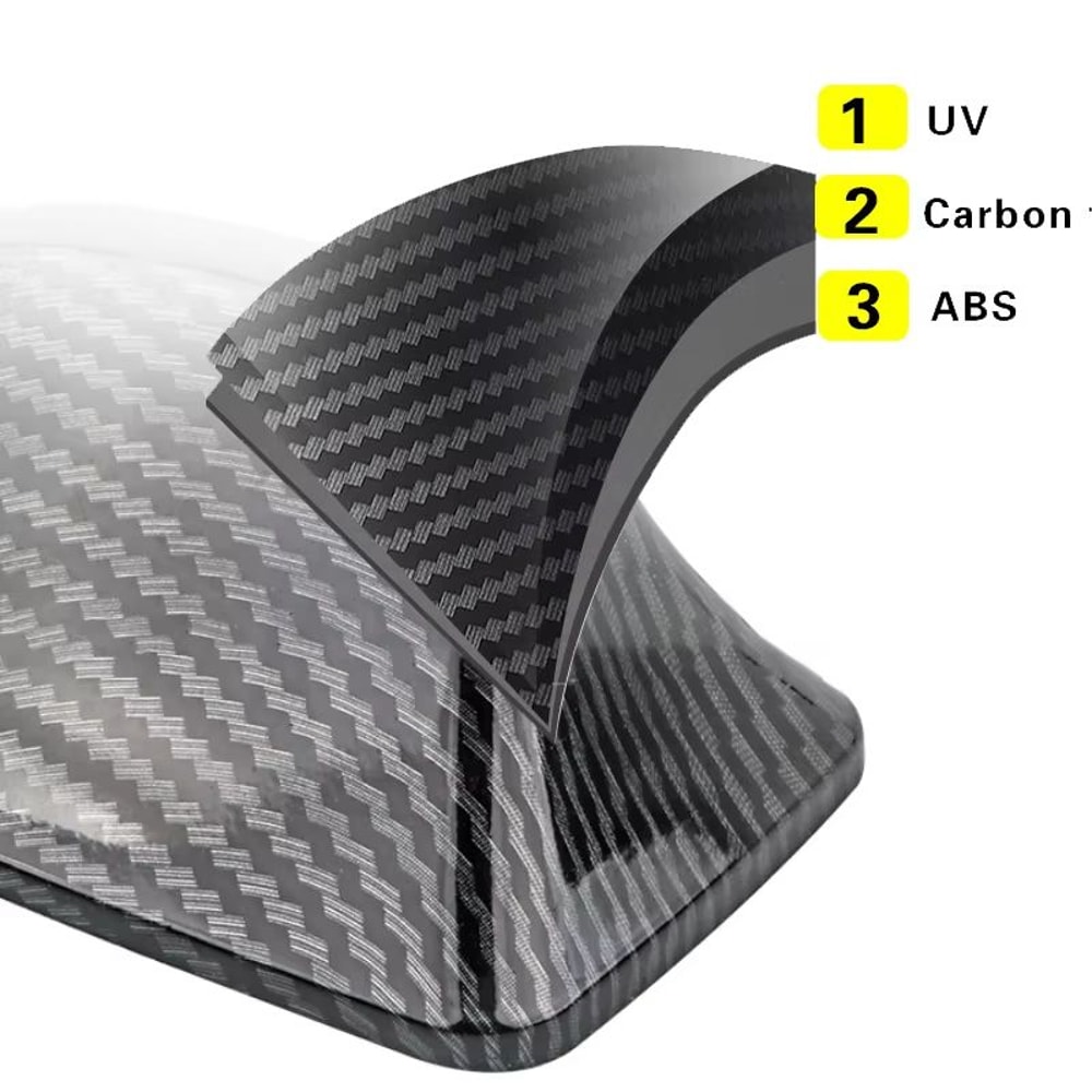 Universal Shark Fin Car Antenna Sleek Roof Aerial For FMAM Signal Enhancement And Style 3