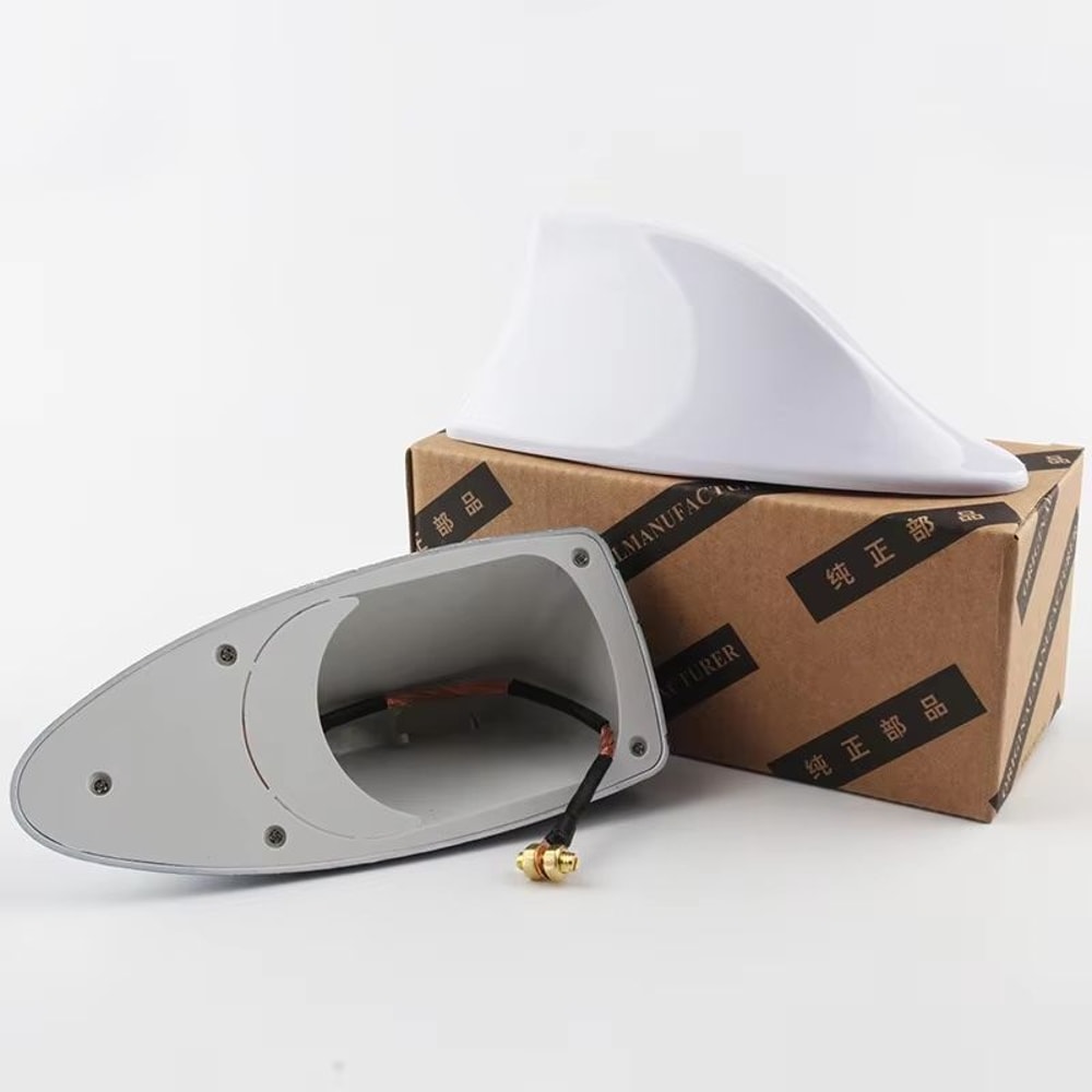 Universal Shark Fin Car Antenna Sleek Roof Aerial For FMAM Signal Enhancement And Style 8