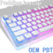 129Keys Keyboard Keycap OEM Profile PBT Material Key Cap For Mx Hot Swap Mechanical Keyboard Switch 0
