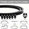 Flexible Bendable Curtain Track System  HeavyDuty Ceiling Or Wall Mount Curved Rail For RVs And Roo 0
