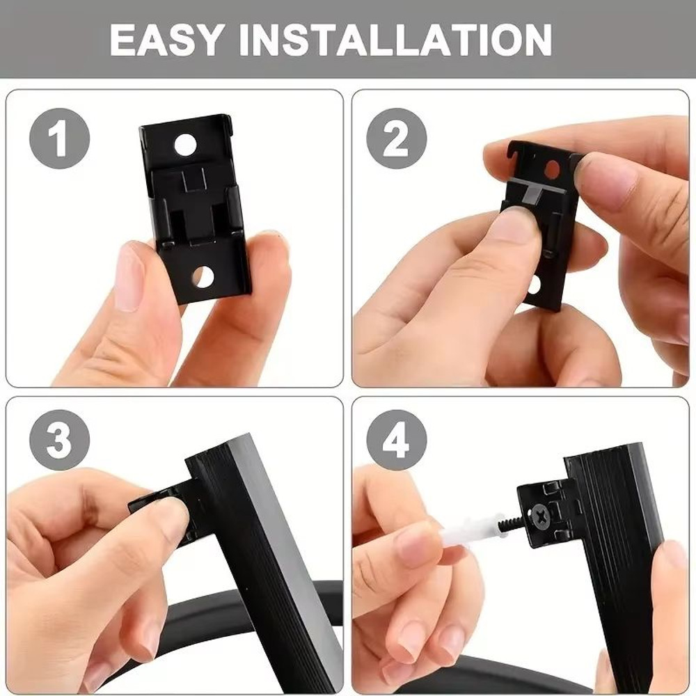 Flexible Bendable Curtain Track System  HeavyDuty Ceiling Or Wall Mount Curved Rail For RVs And Roo 3
