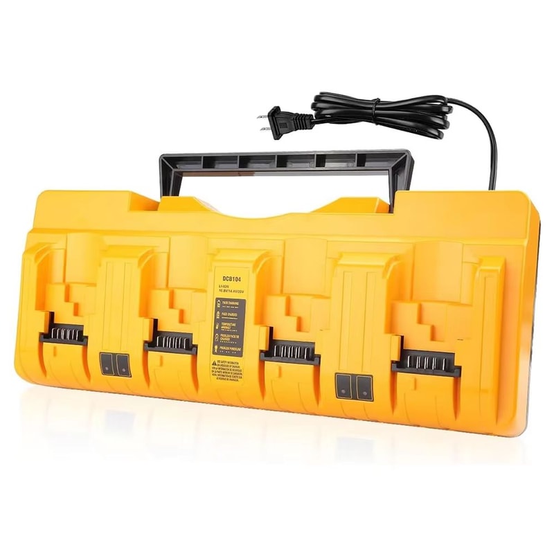 DCB104 4Port LiIon Battery Charger Fast MultiPort 3A Charger For Dewalt 108V60V FlexVolt Batteries 0