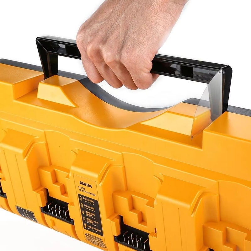 DCB104 4Port LiIon Battery Charger Fast MultiPort 3A Charger For Dewalt 108V60V FlexVolt Batteries 2