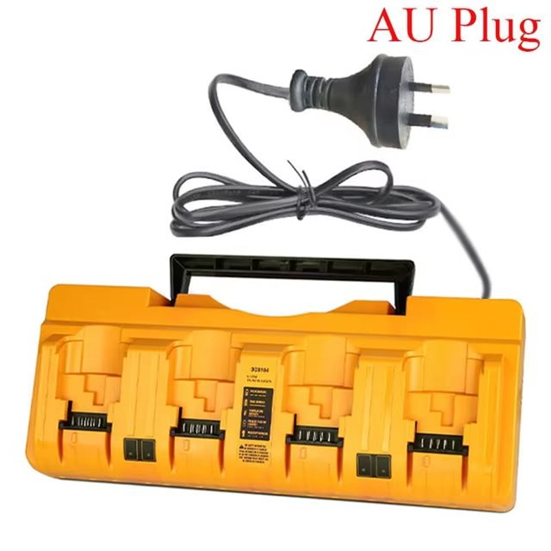 DCB104 4Port LiIon Battery Charger Fast MultiPort 3A Charger For Dewalt 108V60V FlexVolt Batteries 9