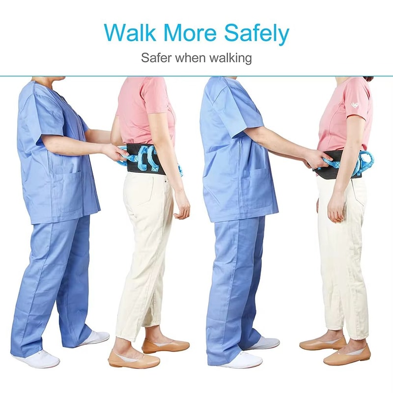 Adjustable 50 Gait Transfer Belt Secure Lifting And Walking Aid For Seniors Bariatric And Handicap 2
