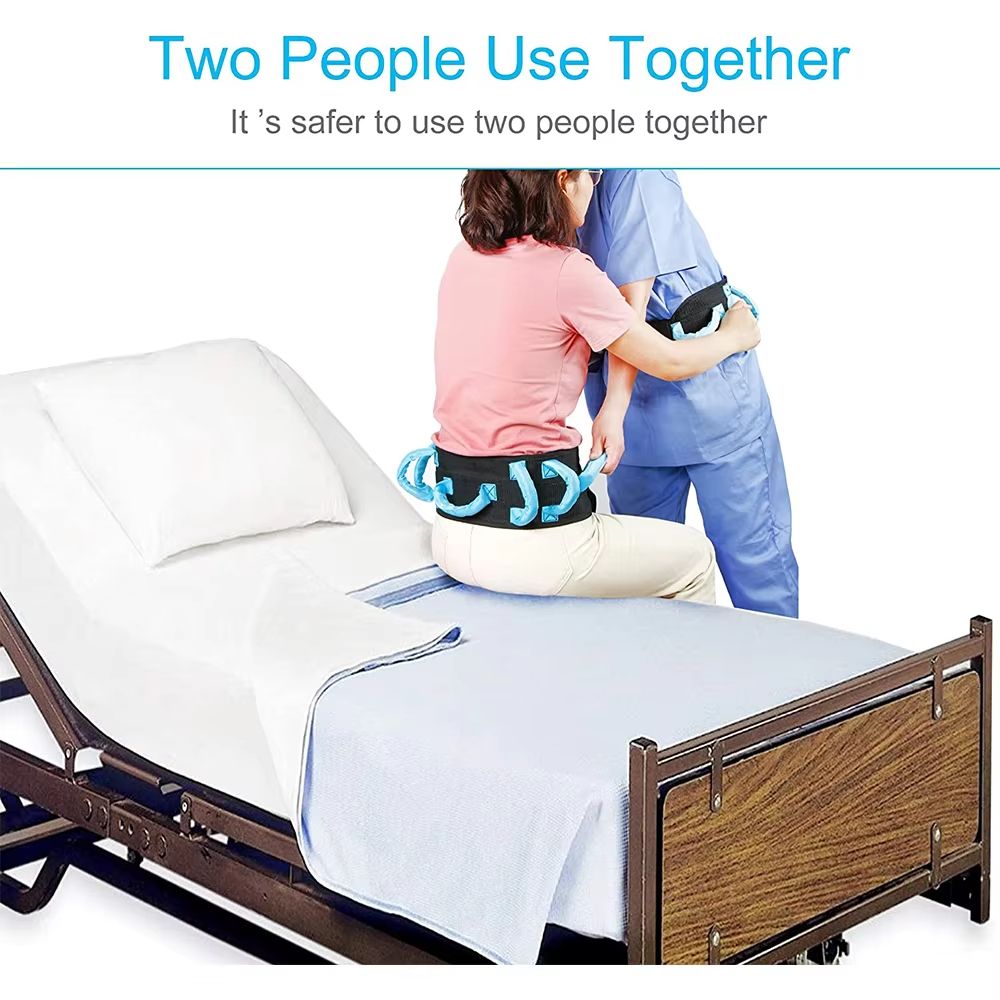 Adjustable 50 Gait Transfer Belt Secure Lifting And Walking Aid For Seniors Bariatric And Handicap 3