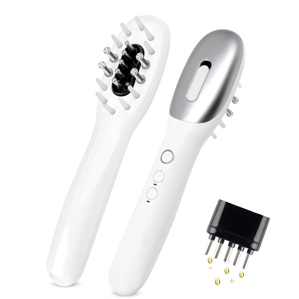 3in1 EMS Hair Growth Comb With Red Blue Light Therapy Scalp Massager And Hair Oil Dispenser For A 0