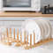 MultiFunctional Wooden Dish Drying Rack Kitchen Countertop Organizer With Drainboard For Tableware 1