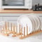 MultiFunctional Wooden Dish Drying Rack Kitchen Countertop Organizer With Drainboard For Tableware 1