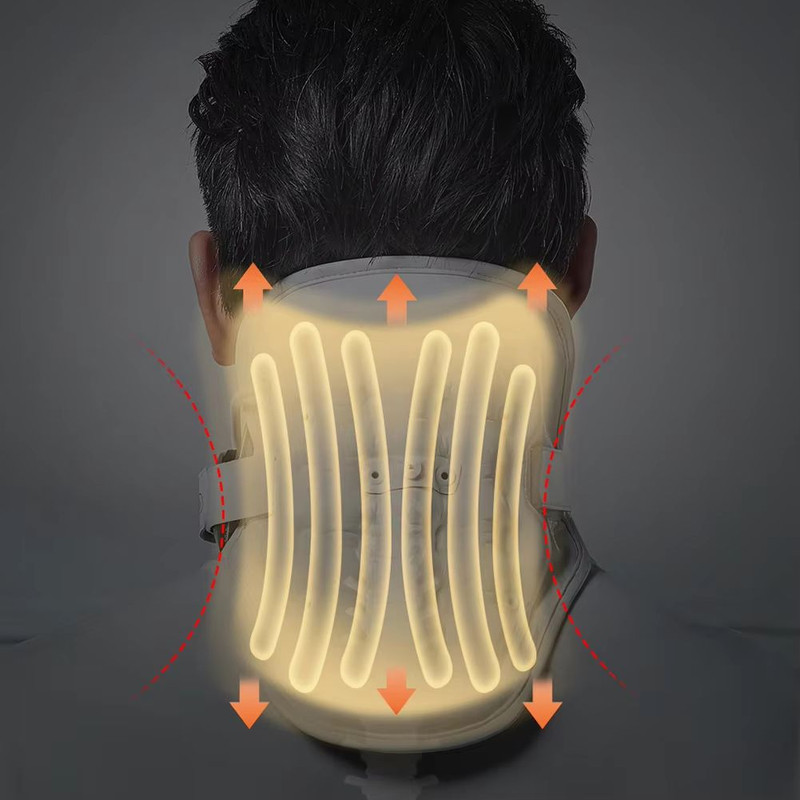 Adjustable Cervical Neck Traction Device With Airbag Support Pain Relief Posture Correction 3
